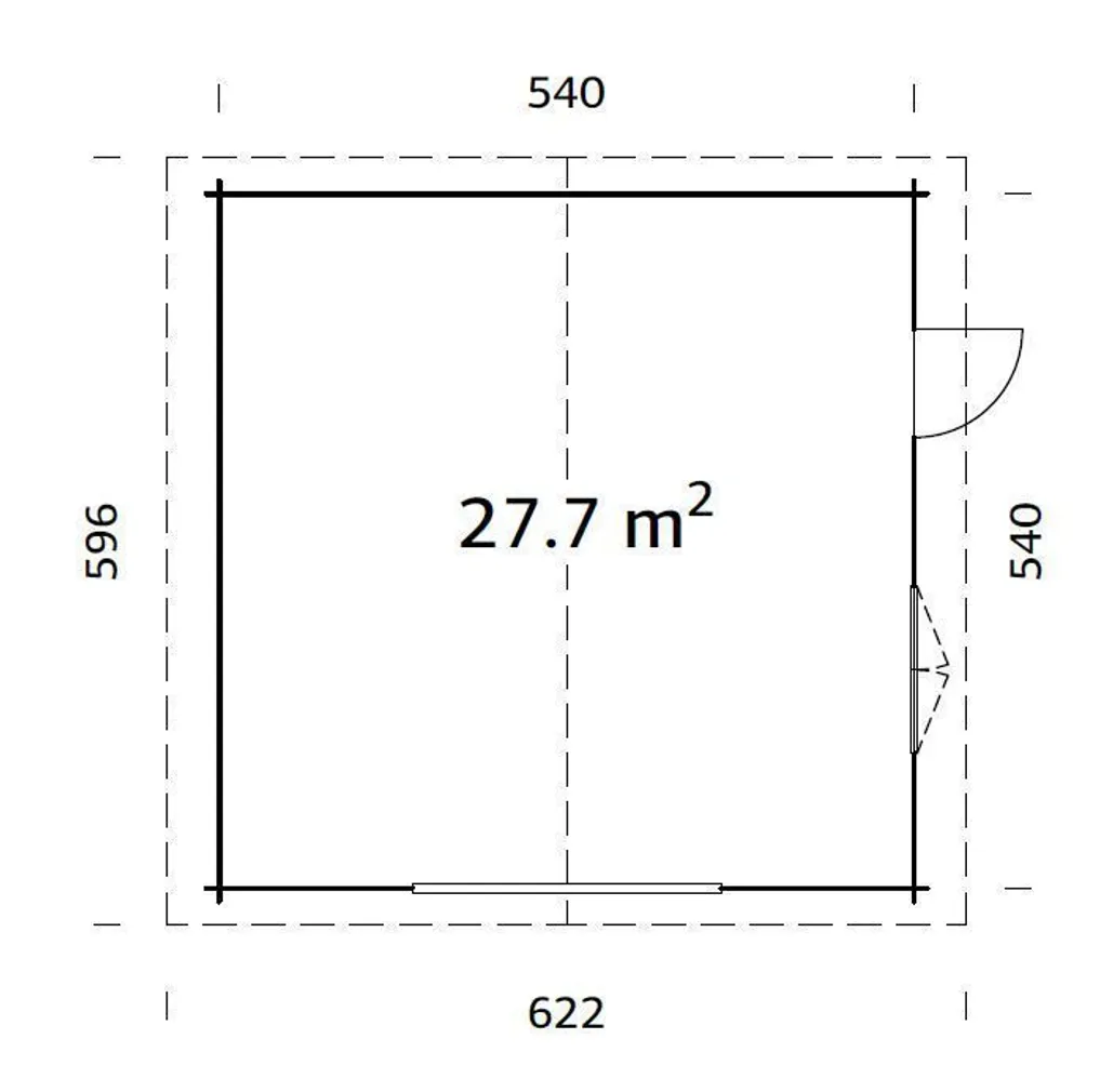 GARAAŽ PALMAKO ROGER 27,7M² KIT