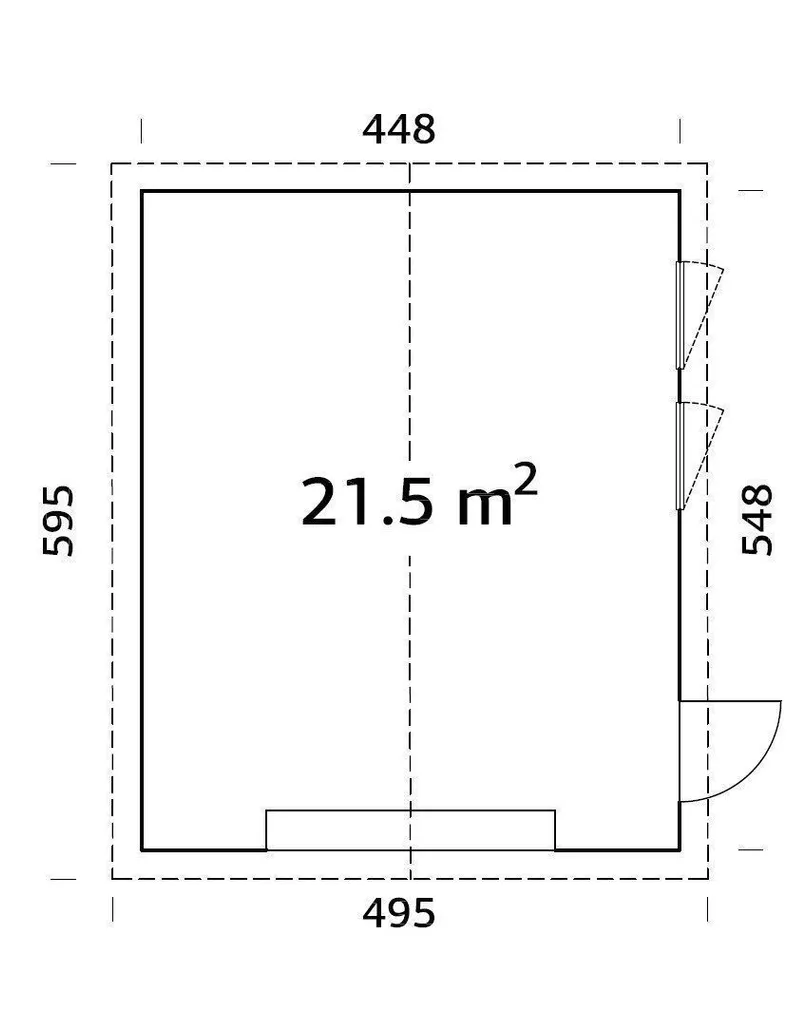 GARAAŽ PALMAKO ANDRE 21,5M² KIT