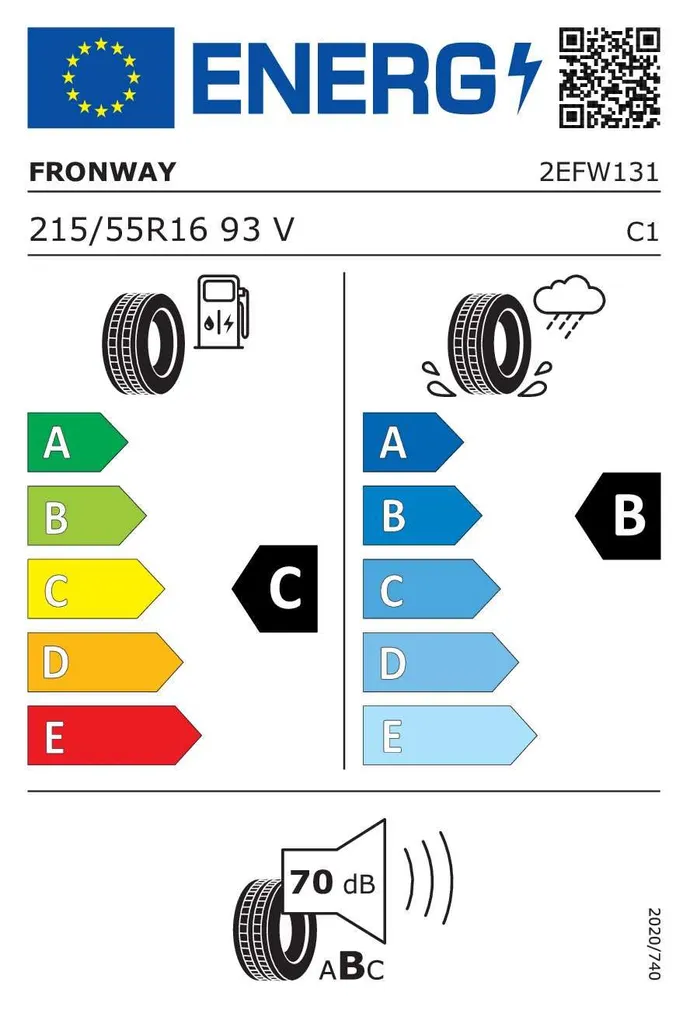 SUVEREHV 215/55/R16 FRONWAY ECOGREEN 66 C/B/70 93V