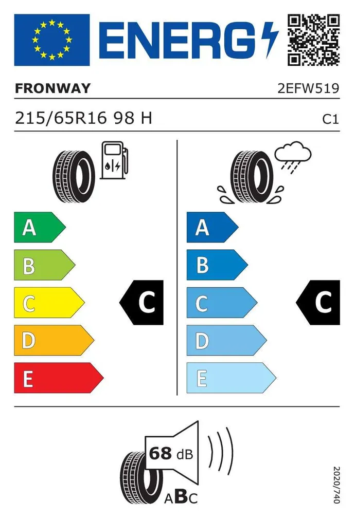 SUVEREHV 215/65/R16 FRONWAY ECOGREEN 66 C/B/70 98H