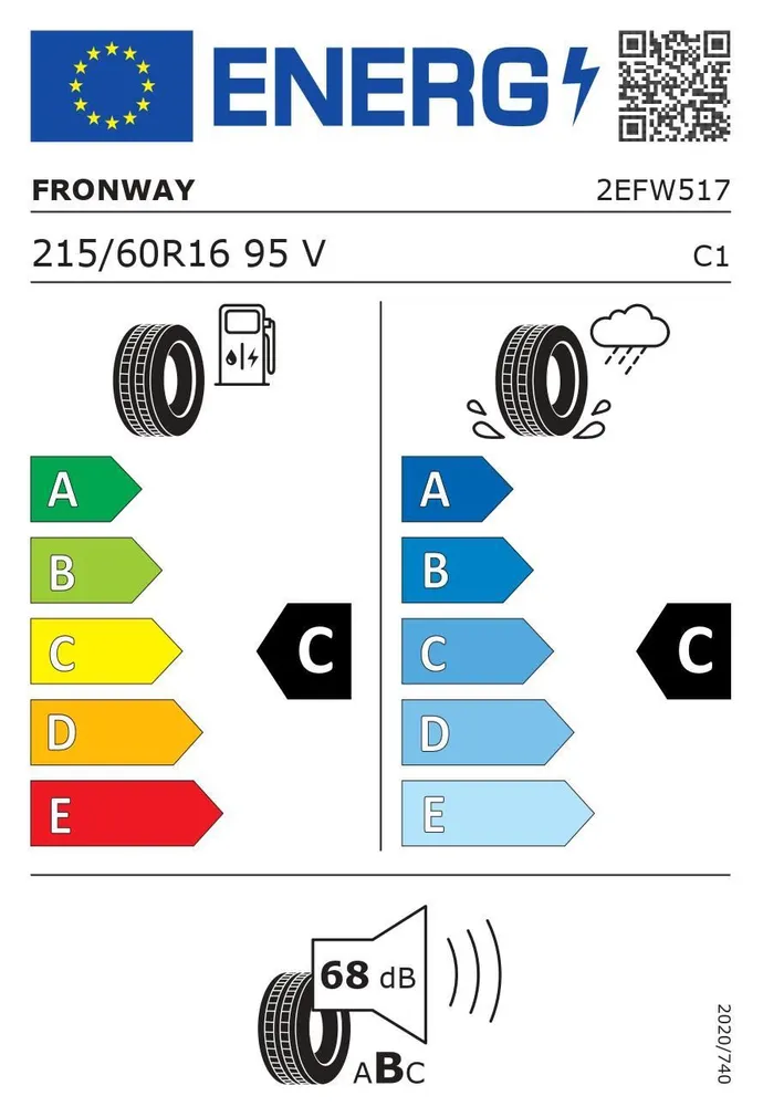 SUVEREHV 215/60/R16 FRONWAY ECOGREEN 55 C/C/68 95V