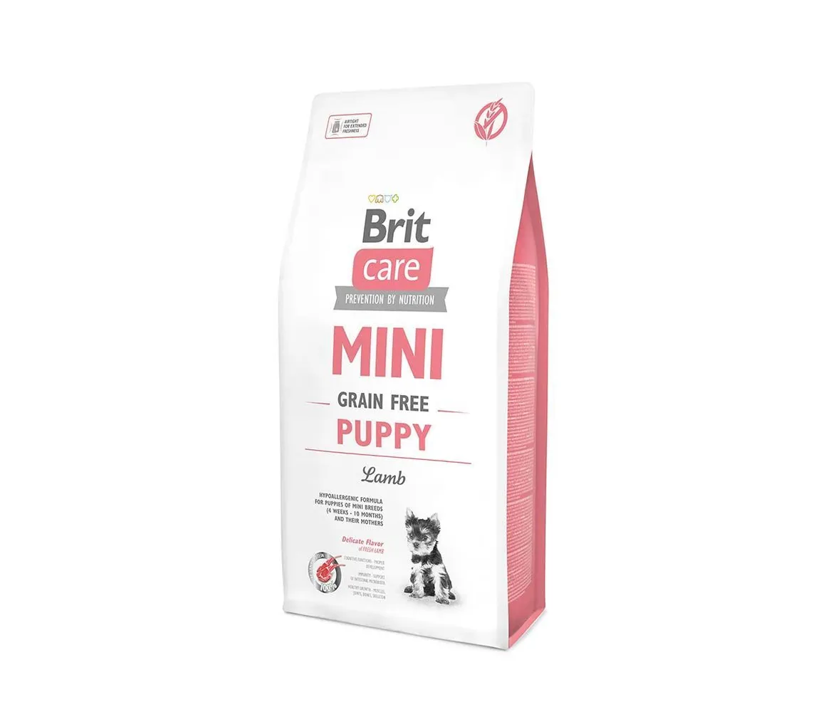 KUIVTOIT BRIT CARE MINI TERAVILJAVABA PUPPY LAMBALIHAGA 2KG