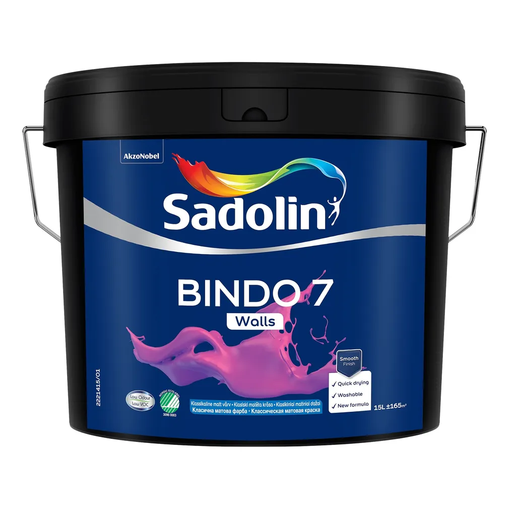 SEINAVÄRV SADOLIN OS BINDO 7 BW VALGE 15L