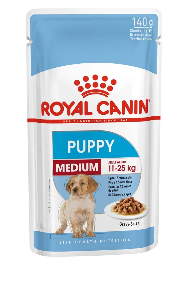 MÄRGTOIT ROYAL CANIN KUTSIKALE MEDIUM PUPPY 140G