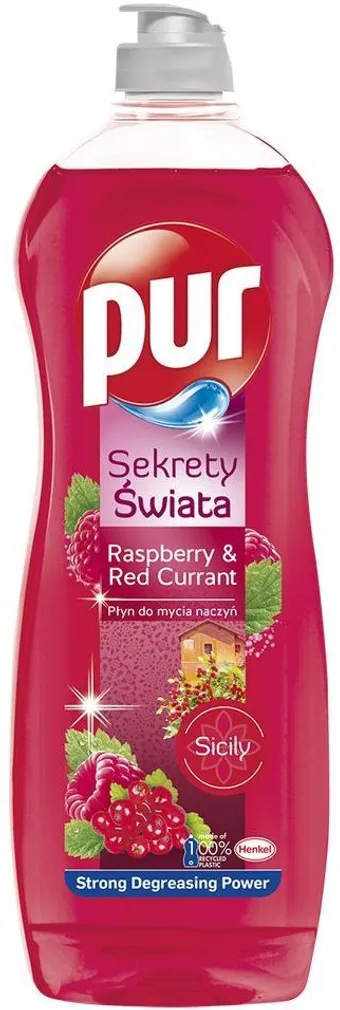 NÕUDEPESUVAHEND PUR POWER RASPBERRY AND RED CURRANT 750ML