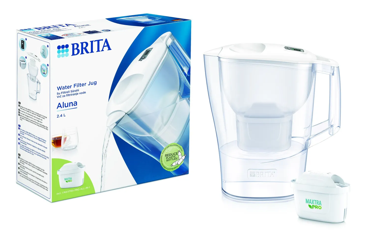 VEEFILTERKANN BRITA ALUNA 2,4L MXPRO VALGE