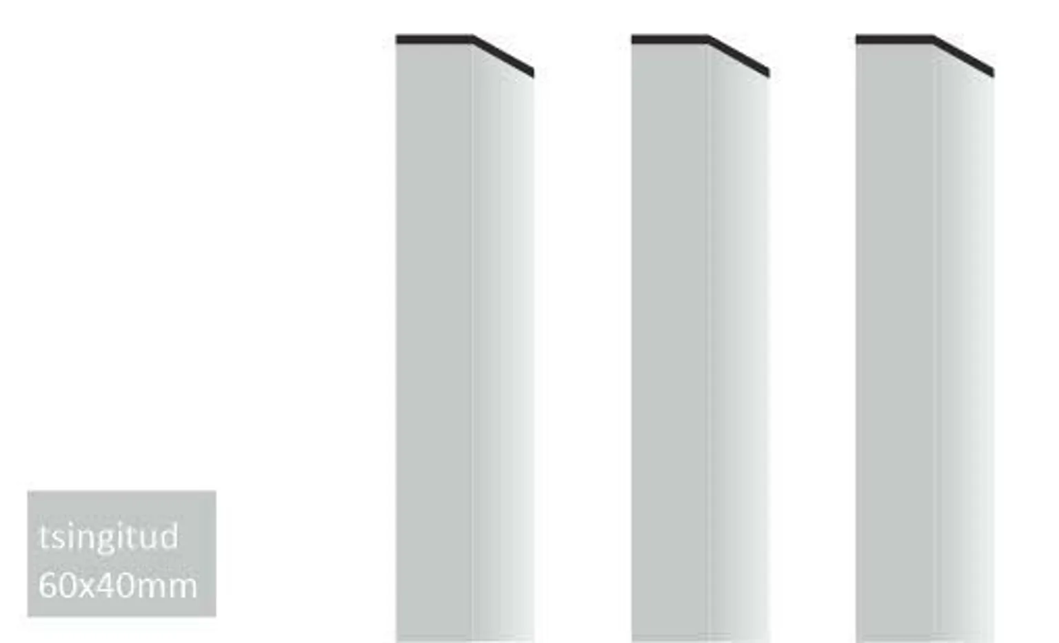 NELIKANT AIAPOST 40X60X2300MM/1,5MM 200GR/M2 ZN