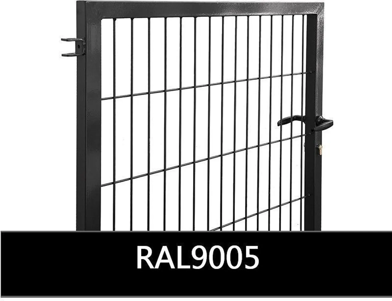 JALGVÄRAV STRONG 50X200/5MM 1150X1000MM MUST RAL9005