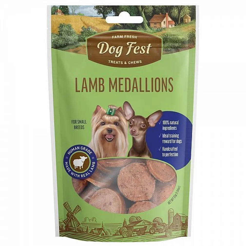 LAMBALIHA MEDALJONID DOGFEST KOERTELE 10X55G