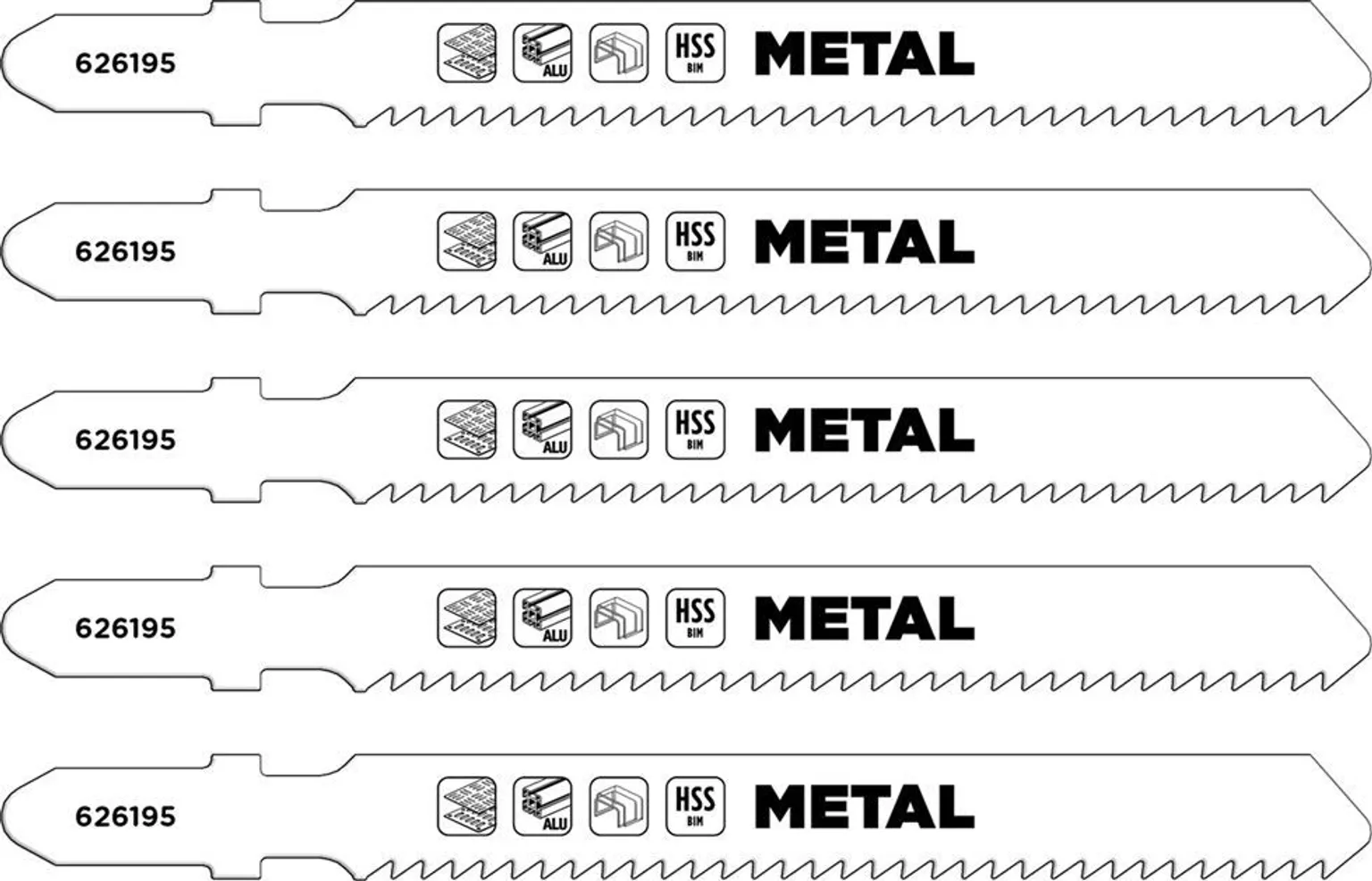 TIKKSAELEHT KWB, METALL, KESKMINE 5TK