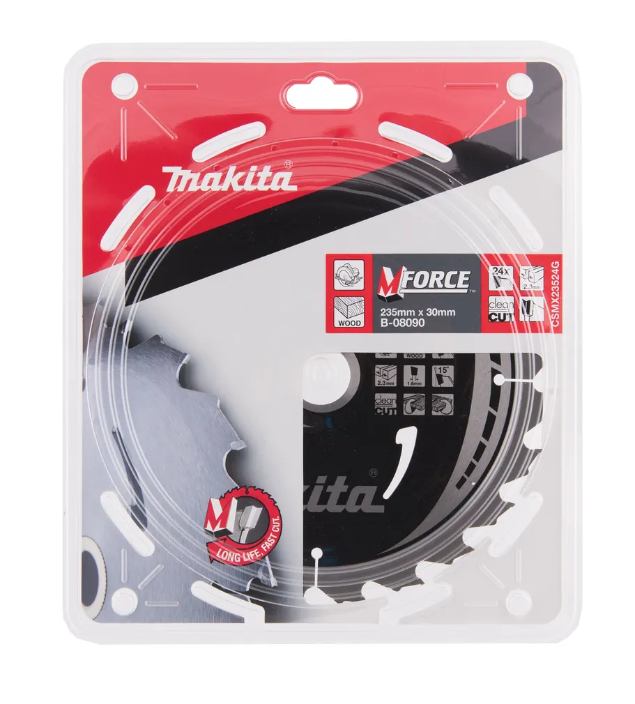 SAEKETAS PUIDULE MAKITA 235X2,3X30MM 15° T24 M-FORCE