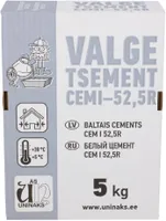 VALGE TSEMENT UNINAKS 5KG CEM I 52,5R