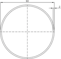 ALLAVIIGUTORU PLASTMO 90MM 3M PRUUN