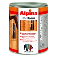 PUIDUKAITSEVAHEND ALPINA LASUR FÜR HOLZ 0,75L VALGE