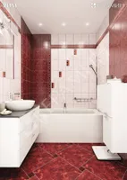 DEKOORPLAAT ROME DEEP BORDEAUX 200X70 MM