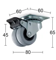 MÖÖBLIRATAS PIDUR 50MM HALL POLÜURETAAN 14059 ~70KG