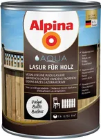 PUIDUKAITSEVAHEND ALPINA AQUA LASUR FÜR HOLZ 0,75L VALGE