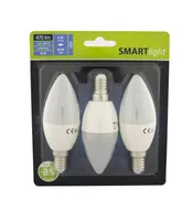 LEDLAMP 6W E14 C37 470LM 3000K 3TK PAKIS