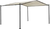 VARIKATUS GAZEBO 3,5X4M MUST METALLIST RAAM, BEEŽ KANGAS