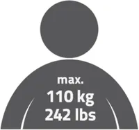 KOKKUPANDAV ISTE REGULEERITAVA KÕRGUSEGA 47-51CM VALGE MAX 110KG