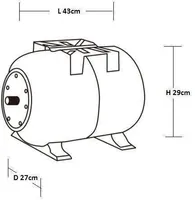 HÜDROFOOR WATER SYSTEM HT 24L HORISONTAALNE