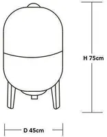 HÜDROFOOR WATER SYSTEM VT 80L VERTIKAALNE