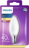 LED LAMP CLASSIC 4,3 - 40W B35 E14 WW FR PHILIPS