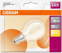 LED LAMP OSRAM LED RETROFIT CLASSIC 4W E14 P45 2700K 470LM 