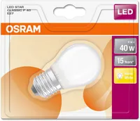 LED LAMP OSRAM LED RETROFIT CLASSIC 4W E27 P45 2700K 470LM MATT