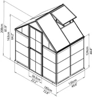 KASVUHOONE HYBRID 2,33M²