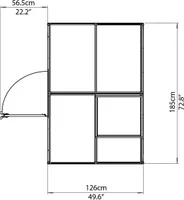 KASVUHOONE HYBRID 2,33M²