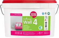 SEINAVÄRV VIVACOLOR GREEN LINE WALL 4 7,2L VALGE TÄISMATT