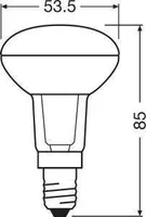 LED LAMP OSRAM LED STAR 3,3W E14 R50 210LM 2700K 2TK PAKIS