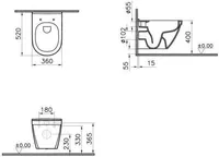 WC-SEINAPOTT VITRA S50 RIM-EX SUJUVALT SULGUV PRILL-LAUD