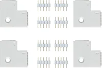 RIBAVALGUSTI JÄTK PAULMANN PAKIS ULIIDE NURK 90° MAXLED 4TK PAKIS VALGE