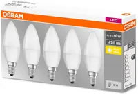 LED LAMP OSRAM 5W E14 B35 2700K 470LM MATT 5TK PAKIS