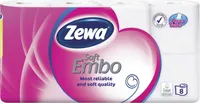 TUALETTPABER ZEWA SOFT EMBO 3-KIHILINE VALGE 8 RULLI