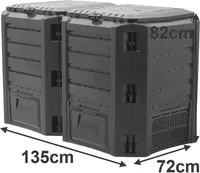 KOMPOSTER PROSPERPLAST MODULE COMPOGREEN 800L MUST