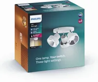 KOHTVALGUSTI PHILIPS BUKKO 3X4,5W VALGE