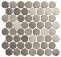 KERAAMILINE PLAAT REALONDA CIRCLE GLOSSY GREY 30,9X30,9CM 0,86M² PAKIS