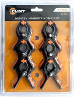 NÄPITSKLAMBRITE KOMPLEKT CLINT 75 MM 6 TK PAKIS