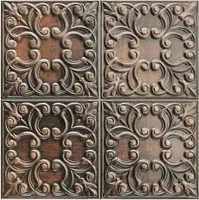 SEINAPLAAT TIN TILE COPPER 44X44CM 1,17M2 PAKIS