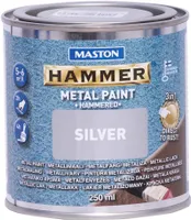 METALLIVÄRV MASTON HAMMER 250ML VASARALAKK HÕBE