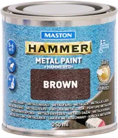 METALLIVÄRV MASTON HAMMER 250ML VASARALAKK PRUUN