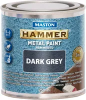 METALLIVÄRV MASTON HAMMER 250ML VASARALAKK TUMEHALL