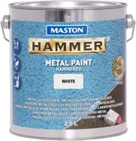 METALLIVÄRV MASTON HAMMER 2,5L VASARALAKK VALGE