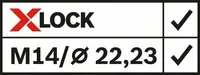 TEEMANTKETAS BOSCH X-LOCK STANDARD UNIVERSAL 125MM