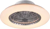 VALGUSTI VENTILAATORIGA TRIO STRALSUND LED 30W 2200LM TITAAN