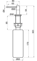 SEEBIDOSAATOR INVENA ISSA 500ML SÜVISTATAV MUST