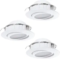 RIPPLAEVALGUSTI EGLO PINEDA 3X4,9W LED 3X500LM 3000K VALGE